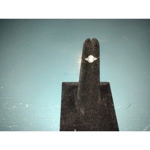 Childs 925 White Quartz Ring sz. 2.5 Beautiful